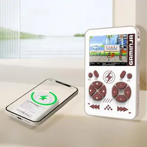 YLW micro mobile power handheld game console, portable retro game console, 2.4-inch color screen game console, handheld game console, digital game products, carry the function of rechargeable treasure, can play games while charging handheld  retro  games