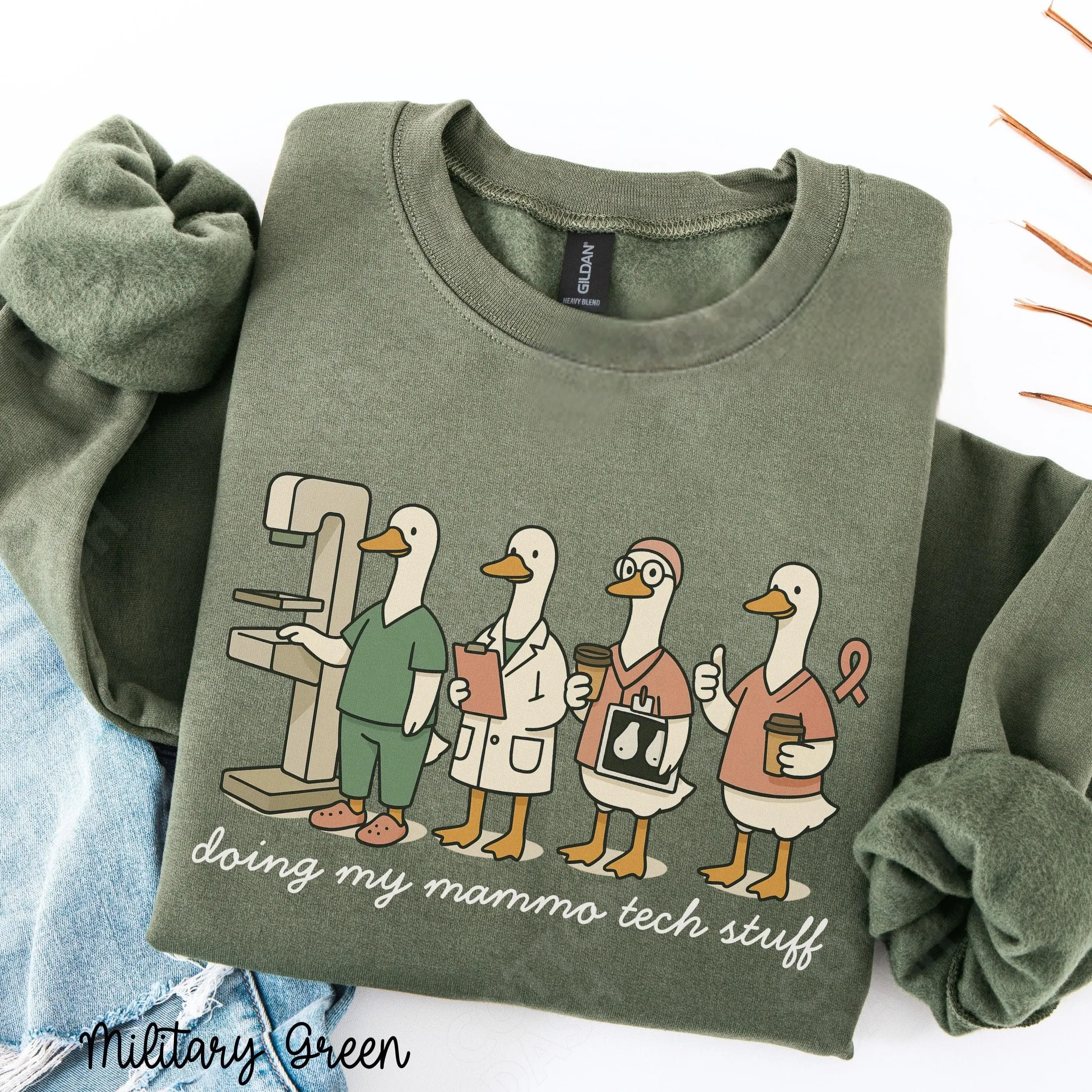 Mammo Tech T-Shirt & Sweatshirt - Mammography Technologist Gift • Radiology Tech Sweater • Mammo Tech Stuff