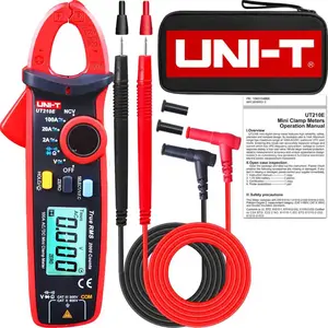 UNI-T UT210E Digital Multimeter, True RMS AC/DC Voltage & Current Clamp Meter, 2000 Counts, NCV Voltage Tester, Diode & Continuity Test, Auto Ranging, VFC Measurement for Electricians & HVAC