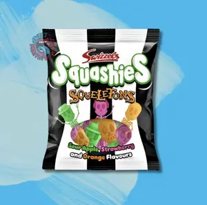 Smarties Skeletons Squashies 5 Ounce Peg Bag (1 Pack) candy Snack Sweet Swizzles