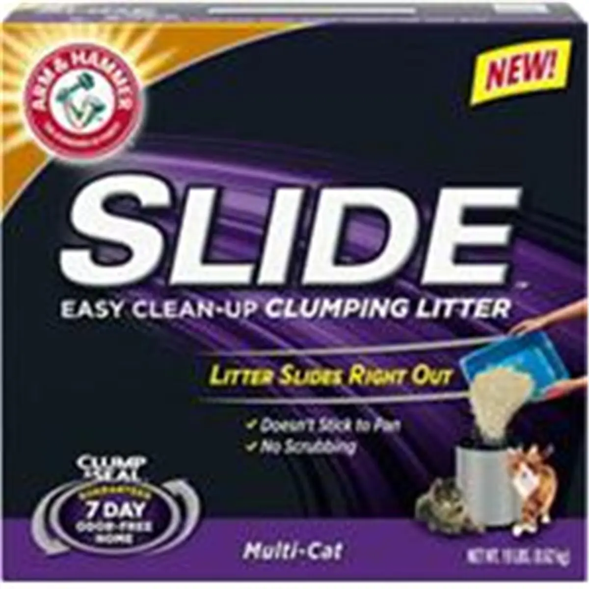 212 MAIN Arm & Hammer Slide-Out Multicat Clumping Cat Litter - Compatible with Litterboxes, Supports Easy Cleanup for Cat Litter Trays & Boxes, Litterbox