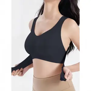 Women's Wireless Seamless Push-Up Bra - Removable Pads, Medium Support - Solid Color Design - Perfect for Daily Wear, Workouts & Under Tight Clothing - Posture Correction & All-Day Comfort Smooth Womenswear