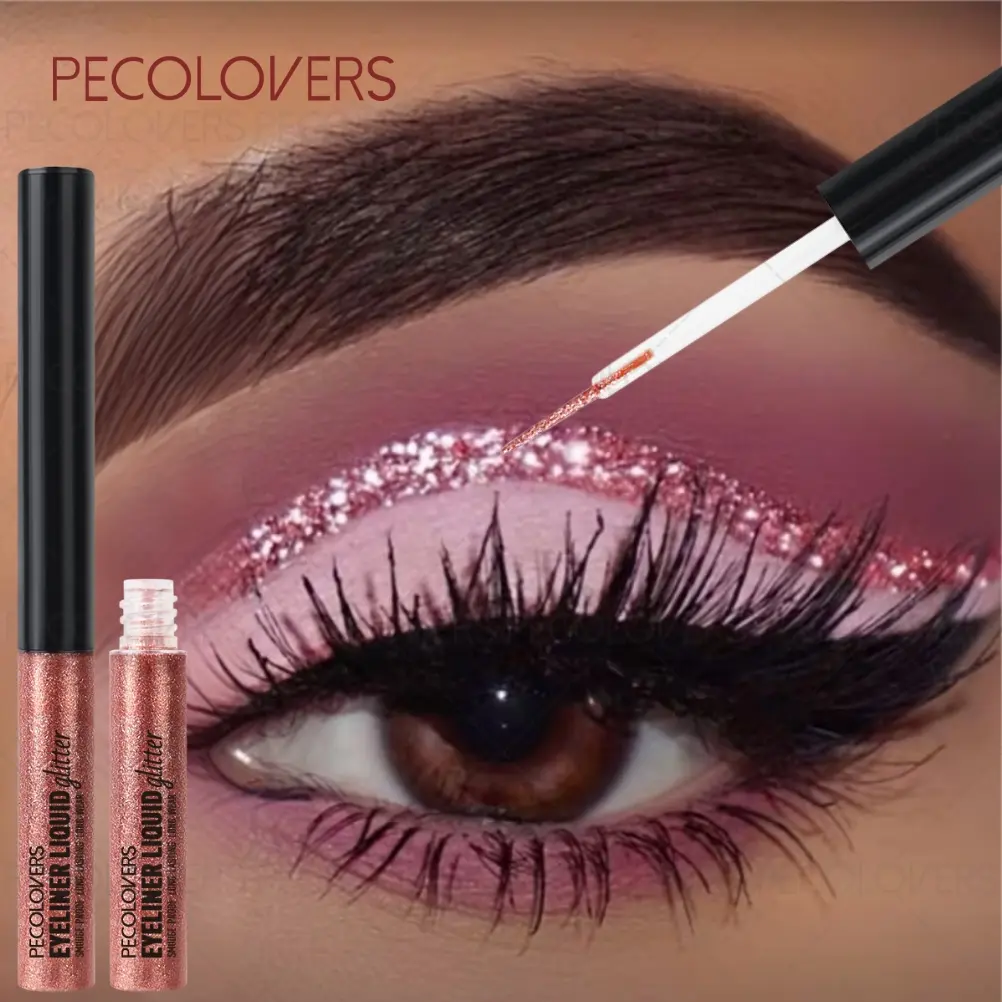 1PC Glitter Eyeliner for Waterline with Ultra-fine Tip, Quick Drying, Smooth Application, Brightening Eye Makeup, Not Easy To Fade, Multi-color Options, Eye Makeup Product