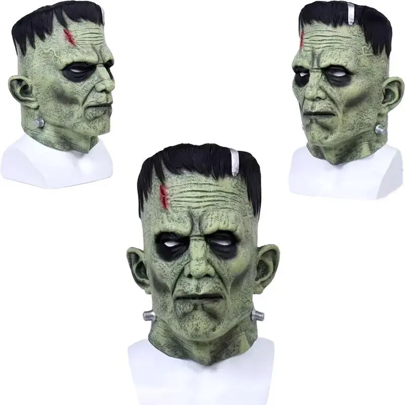 Ghoulish Productions 1931 Movie Classic Frankenstein Full-Face Slip-On Painted Halloween Mask, Premium Natural Latex, High-Realism Eye Detail, Adult 1-Size Horror Costume Accessory for Parties