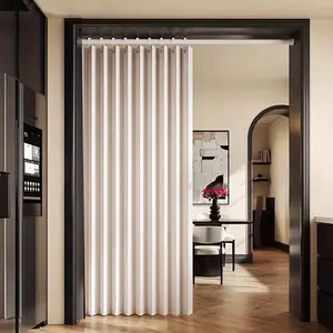 Modern Foldable Partition Curtain, No Drilling Installation, Easy Install Curtain, Bedroom Living Room Multi-Functional Home Decor, Sunshade Privacy Windproof, Foldable Window Cover