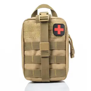 2025 Tactical Cycling Road First Aid Accessories Waist Bag Medical Scissors Bandage Storage Antibacterial Medical Bag Military Enthusiast Camouflage Bag