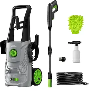 【New Year Sale】 High-end Electric Pressure Washer with 4200PSI Max 2.6GPM, Electric Power Washer with Hose Reel 35FT, Easily Adjust Angle,  All in one nozzle, Foam Cannon, Portable to Clean Patios, Cars, Fences, Driveways, Floor, Pool
