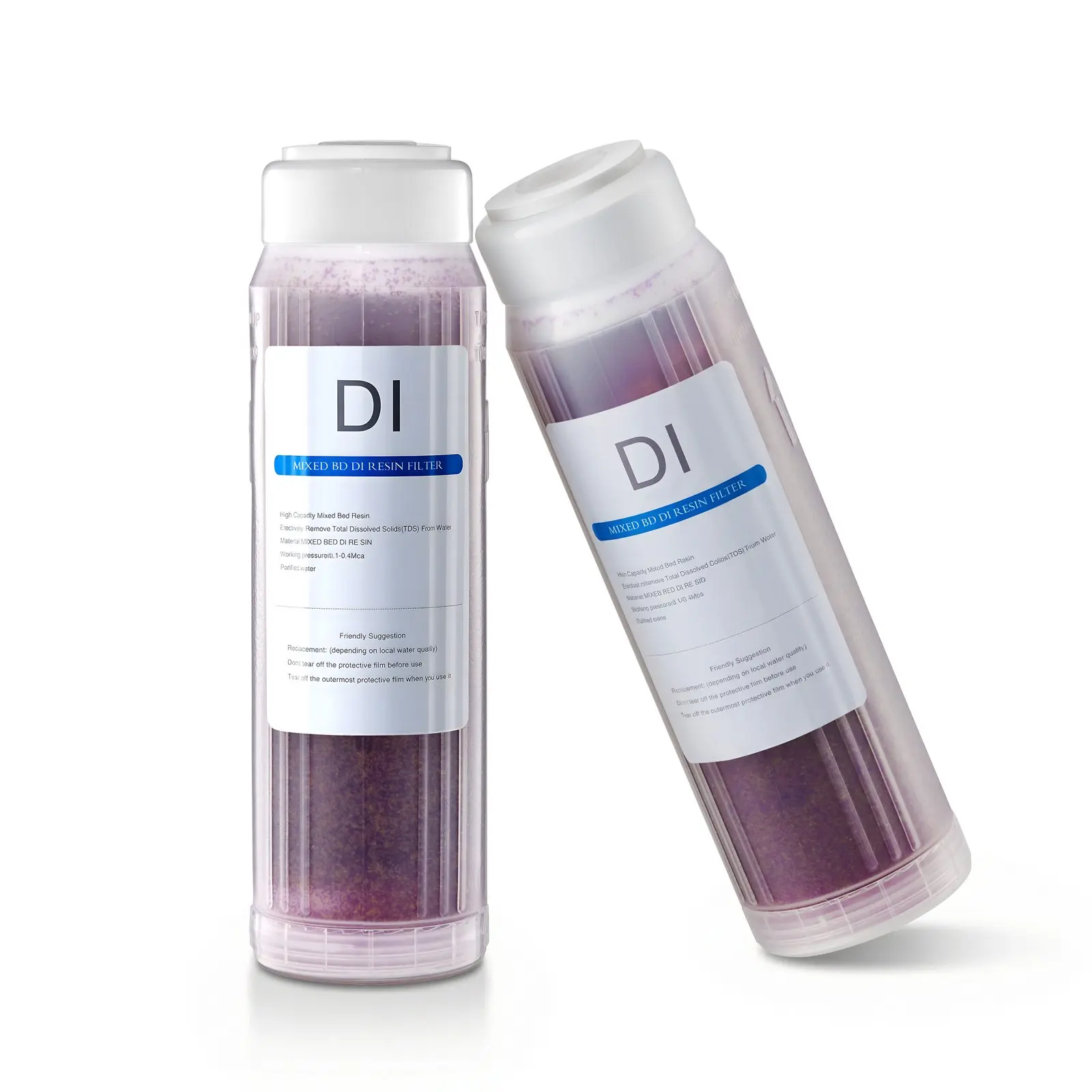 【Summerfinds】VEVOR Deionized Filter Car Wash Accessory - 2 x 0.5L Color-Changing DI Resin Filter Replacements, Compatible with PRS-101XC Water System, Fits RV Accessories, Boats, Windows, Solar Panels