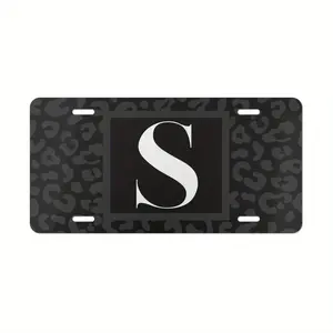 Black Dressing Table License Plate, Ferret Printed License Plate, Aluminum Front License Plate - 6X12 Inch Polished Metal Standard License Plate, Easy to Install, Decorative Use Only, Made in the USA