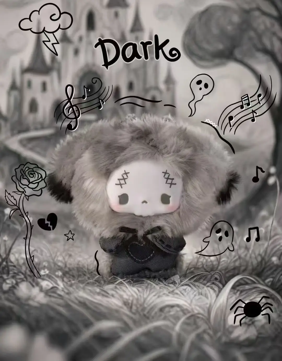 Cureplaneta - GuGu-serie-Concerto Gris -Peluches mysteres Plush – Original Dream Guardian IP Soft Keychain Dolls That Carry Your Wish and Emotional Support. The Most Unique Graduation Gift for Besties Who Need a Little Magic This Summer