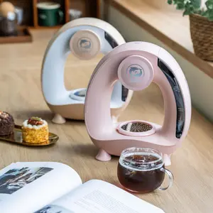 2-in-1 Single Serve Coffee Maker |   Compatible With K Cup & Ground Coffee, Espresso Coffee Machine Americano Mini Coffee Machine/Tea Maker |   With Coffee Filter/K CUP-Adapter, 4-8 Oz One Cup Brewing Size