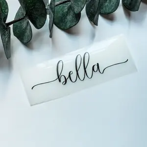Custom Name Self Adhesive Car Vinyl Decal - Personalized Lowercase Font Decals Car Stickers - Multiple Sizes & Colors, Self Adhesive Decal