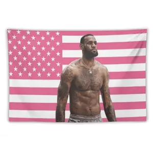 LeBron Art James Flag Wall Art Hanging,For Decorate Clubs Concerts Bars University Dormitories Living Rooms Bedrooms Decor Tapestry,trippy room decor,Independence Day,gifts boyfriend,gifts for girl adults,gifts under 100 dollars,cheap stuff