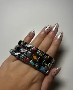 Custom Italian Charm Bracelet- Silver Color