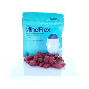 Project Superhuman MindFlex Focus Gummies - 6-in-1 Formula for Daily Focus & Mental Clarity - Mushroom Wellness Gummies - Clinically Proven Supplement - Cognitive Support - 60 Gummies per Pouch Brain Boosters Brain Power