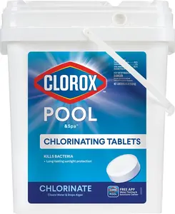 Clorox Pool & Spa ACTIVE99 22435CLX Chlorinating Tablet, Solid, Chlorine, 35 lb Bucket