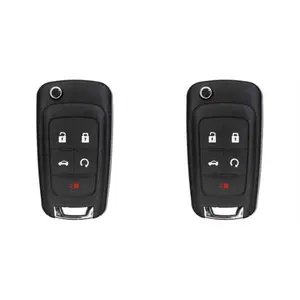 KEYS4LESS Replacement Flip Key Fob for Chevrolet Equinox 2017 Fcc OHT01060512 Part Number 13504199 13574863 20979468 13504259 13504204 2 Pack