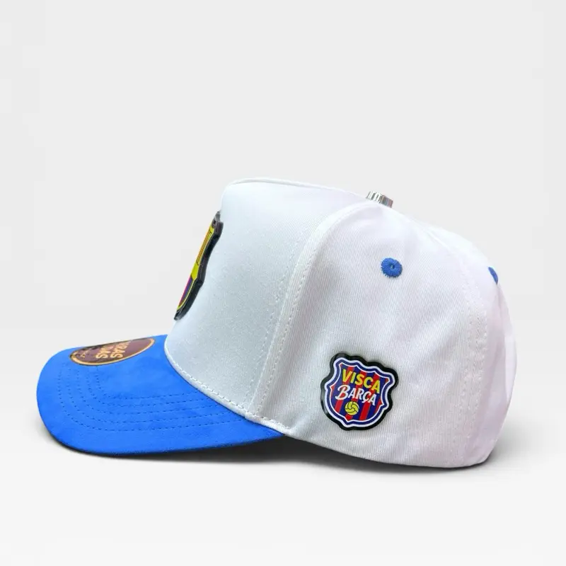 Unisex "Visca Barca" Plate Style Adjustable Snapback Hat, Suede Visor, Ideal for Mens and Womens Gifts, Black Snapback, Snapback Cap