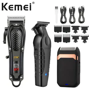 Kemei Hair Removal Set, Full Body Grooming Expert, Styling + Trimming + Facial Cleaning, Ideal Gift Combo, New Condition