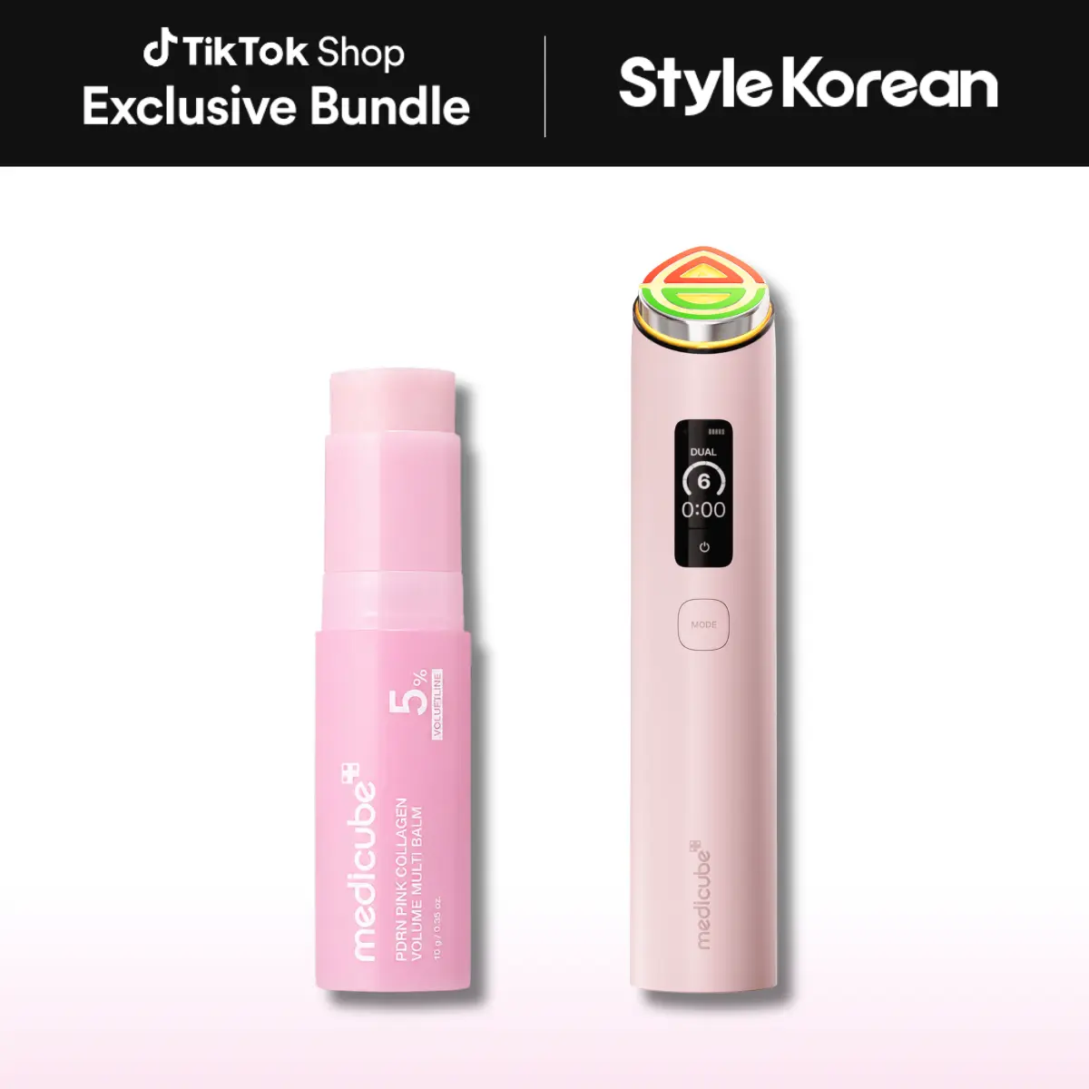 [Medicube] Deep Volume Booster Set - AGE-R Booster Pro X2 Pink +  PDRN Pink Collagen Volume Multi Balm 10g