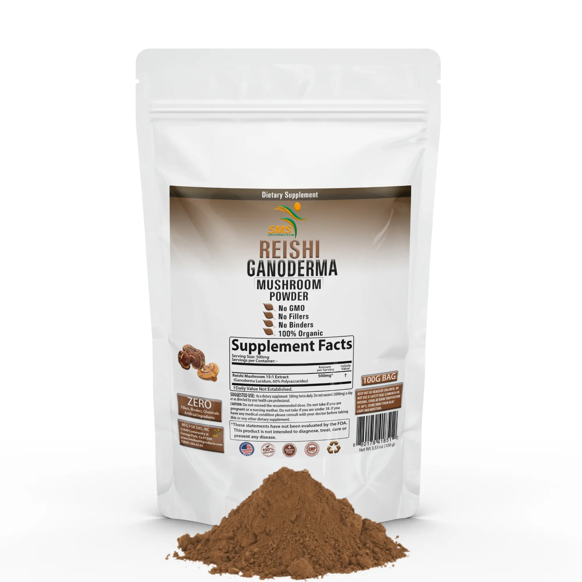 Reishi Mushroom 100g Powder