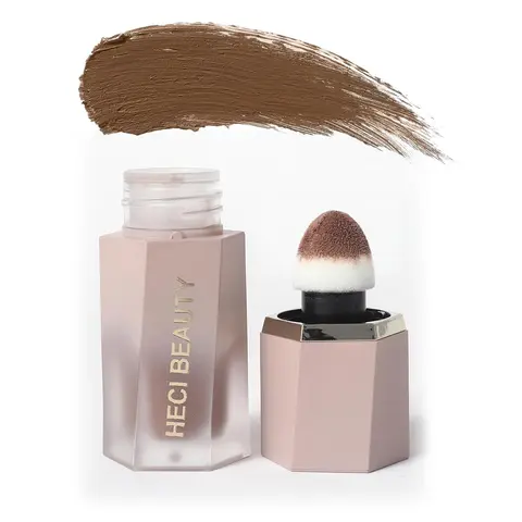 Liquid Matte Buildable Contour Bronzer Cream with Applicator, Effortless Liquid Bronzer, Matte Face Bronzer, Bronzed Glow Up, Long Lasting Contouring Cream, Facial Contour Cream, Makeup Cream for Women, Liquid Contour Stick