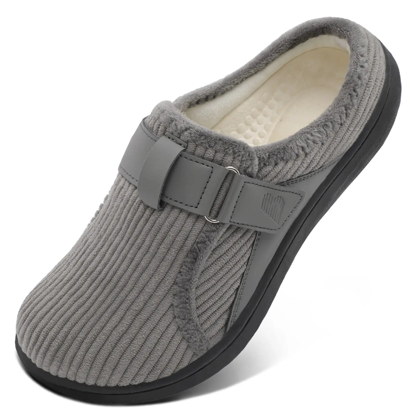 Leisfit Women's Casual Walking Shoes, Slip-On Knit Mesh Clogs with a Wide Toe Box, Minimalist 0-Drop Design and Adjustable Strap, Women's Shoes, Minimalist Casual Clogs, Round Toe