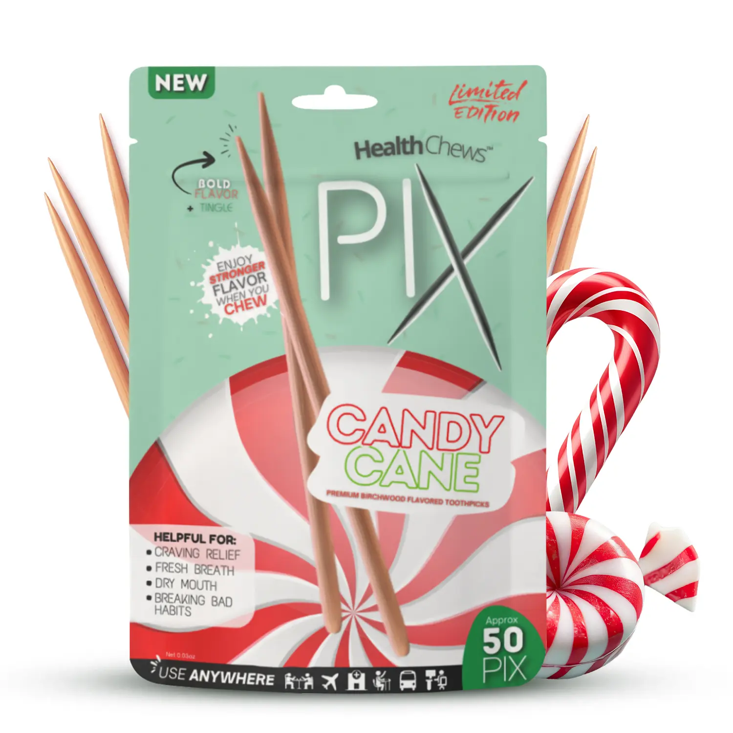 HealthChews PIX Premium Flavored with Natural Long Lasting Taste Pocket Friendly