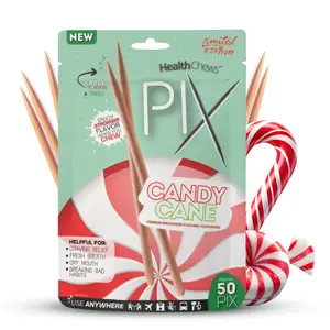 HealthChews PIX Premium Birchwood Flavored Toothpicks Infused with Natural Essential Oils Long Lasting Taste Pocket Friendly Tube for On the Go Use
