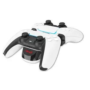Game Controller Dual play station 5 Dual Controller Charging Base With LED Light Wireless