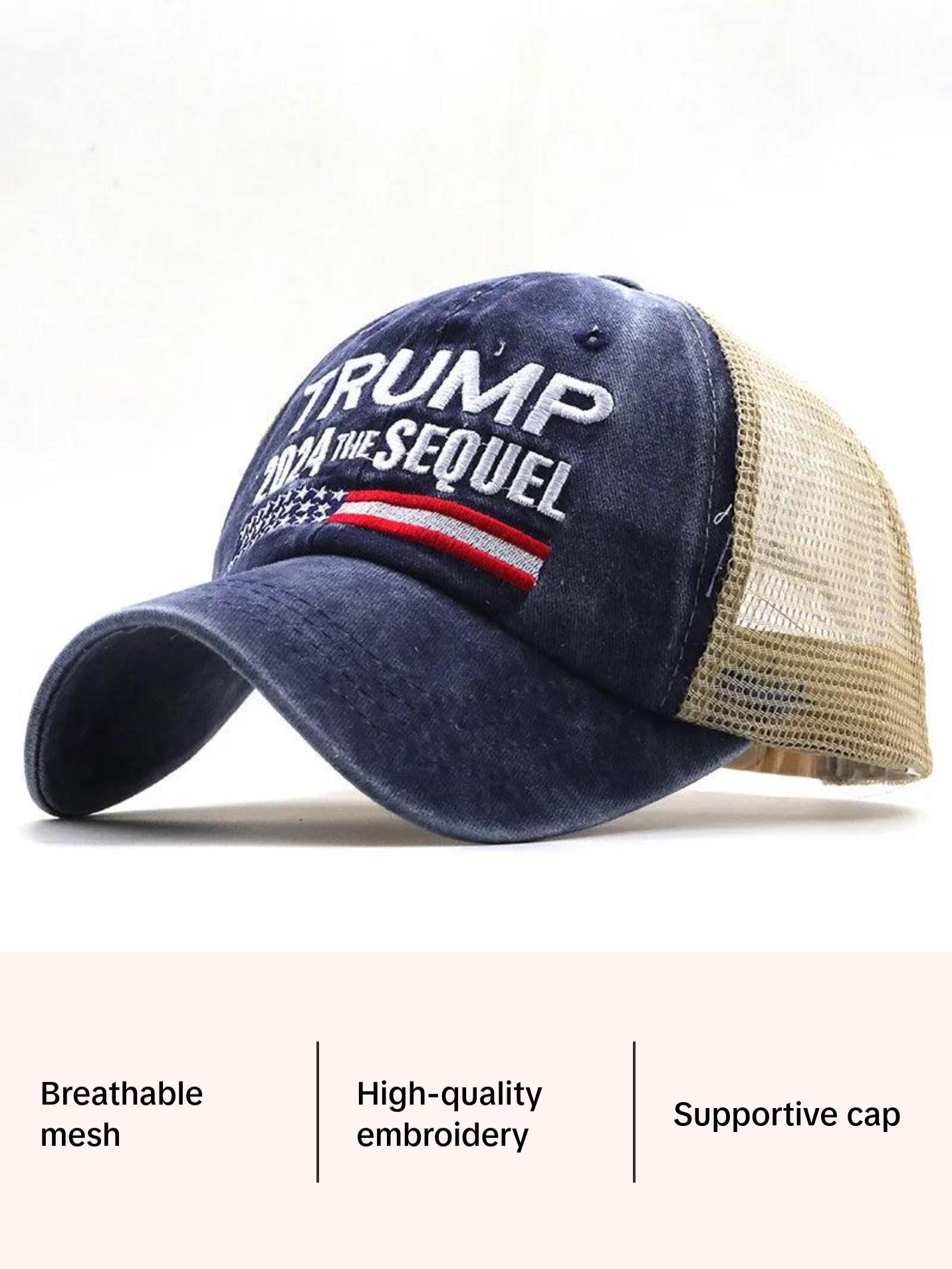 Trump 2024 the Sequel - Embroidered Mesh Cap
