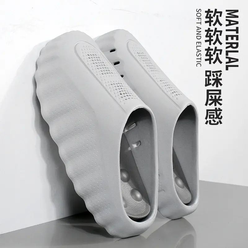 Men's Mind 001 Minimalist Platform Sport Massage Slide Sandals - 2-Strap Male Fit, Ankle Support, Acupressure Foot Relief, Non-Slip Athletic Outsole, Breathable Mesh, Waterproof EVA Upper, Round Toe, All-Seasons Indoor Outdoor Slippers for Post-Workout