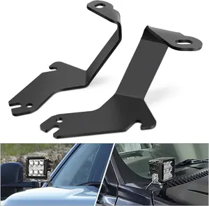 Nilight Ditch Light Brackets Hood Hinges Mount Bracket Kit for Auxiliary Offroad LED Pod Work Lighting on 1999-2006 Chevrolet Silverado Tahoe Suburban GMC Sierra Yukon