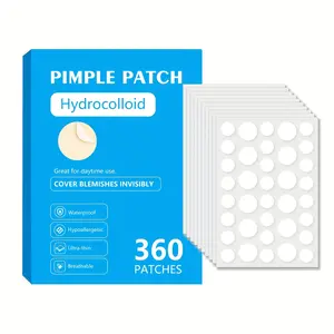 360PCS Hydrocolloid Pimple Patches  Invisible Ultra-Thin Waterproof Hypoallergenic Daytime Blemish Cover Blemish Relief Care Acne Spot Treatment Acne Clearing Products
