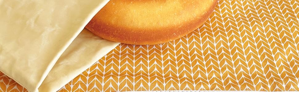 Beeswax Bread Bags,Bread Bag for Homemade Bread With Cotton Bowl Cover,Freezer Storage Bag to Keep Fresh,Sourdough Bread Food Bag Baking Set