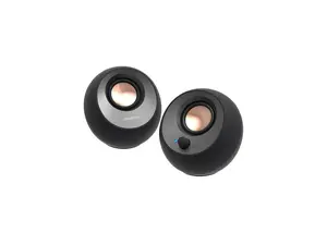 Creative Pebble V3 2.0 Bluetooth Speaker System - 8 W RMS - Black - Desktop - 100 Hz to 17 kHz - USB