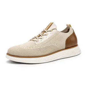 Bruno Marc [MaxFlex Suite Craft+] Men's Smart Casual Knit Oxford Shoes Footwear
