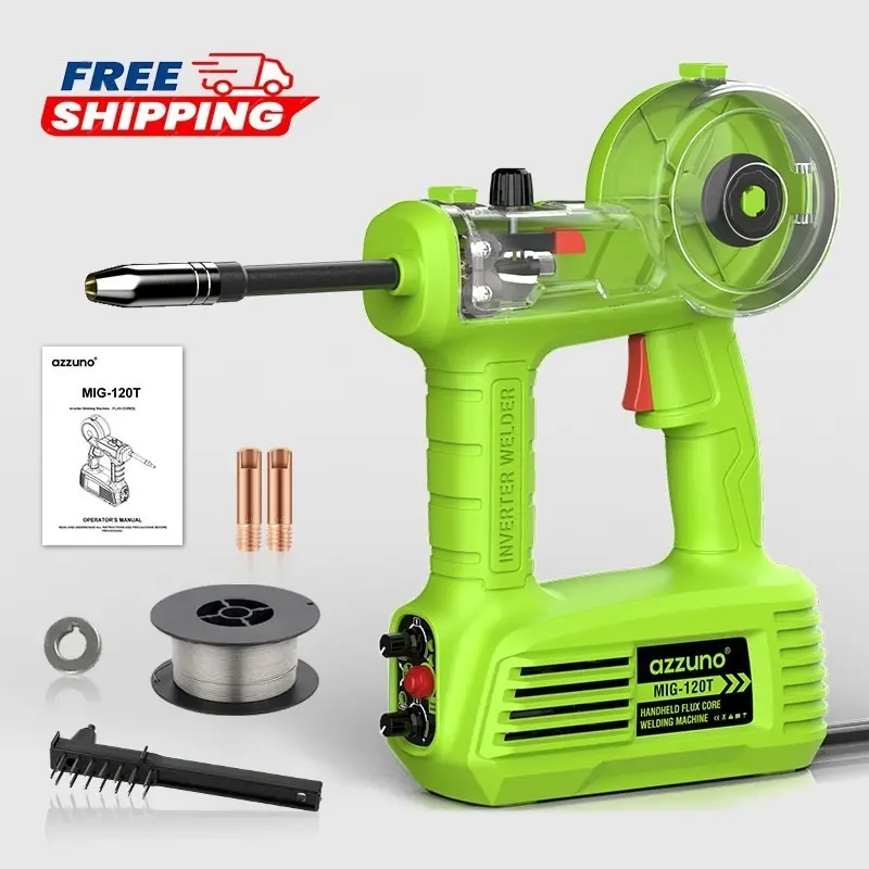 【Fresh Start Special】Portable Handheld MIG Welder 100A 110V Gasless Mini Welder Machine MIG-120T