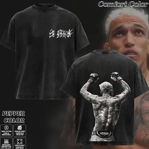 Vintage Charles Oliveira Do Bronx UFC T-Shirt, Retro Lightweight Fighter Graphic Tee, MMA Champion Lion Back Graphic Shirt, Heavy Cotton Streetwear Gift for Men & Women TTV