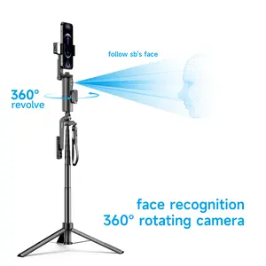 Auto Face Tracking Phone Tripod Combo – No App Needed, Gesture Control, Bluetooth Remote, 360° Face Tracking  Selfie Stick Phone Tripod for Vlogging & Live Stream, Summervibes summerwins, Fathers Day Gift summerwins