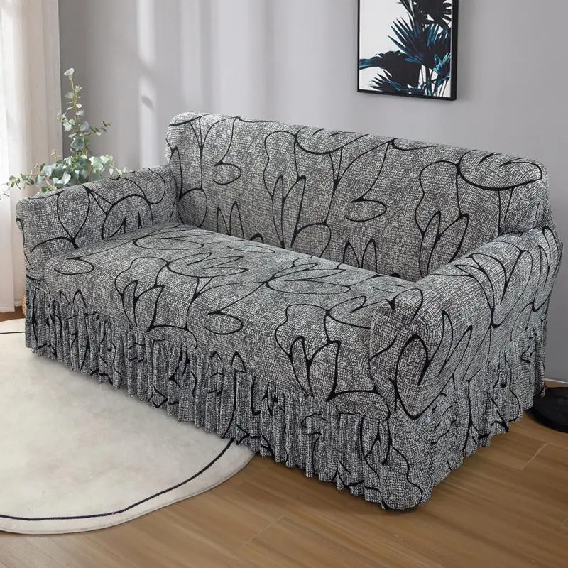 Abstract Pattern Sofa Cover, Soft Comfortable Elastic Slipcover, Dustproof Couch Protector for Home Living Room