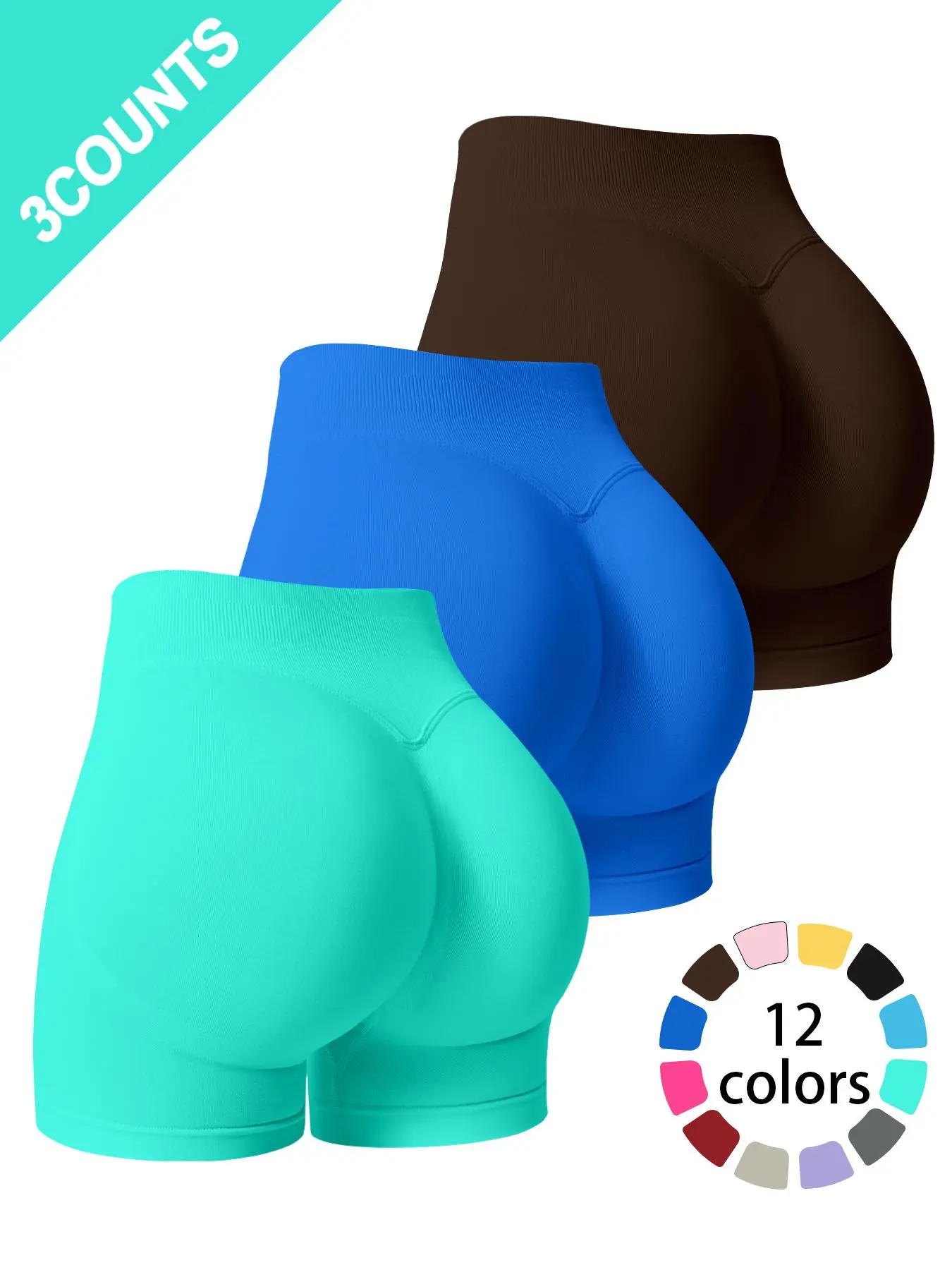 Ice Mint + Dark Blue + Mocha Brown