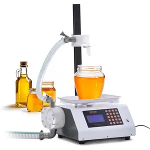 VEVOR Honey Filling Machine 50-5000g,Automatic Weighing Paste Liquid Filler Machine 2L/min Flow Rate,Gear Pump Digital Control Bottle Filling Machine for Pear Syrup,Peanut Butter,High Viscous Liquids Kitchen Utensils