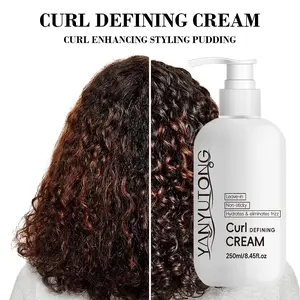 YANYUTONG Curl Defining & Repair Cream Hydrating Formula Reduces Frizz Smooths Softens Hair Enhances Curl Definition Adds Natural Luster Lightweight Non-Greasy Styling Cream for Men Women