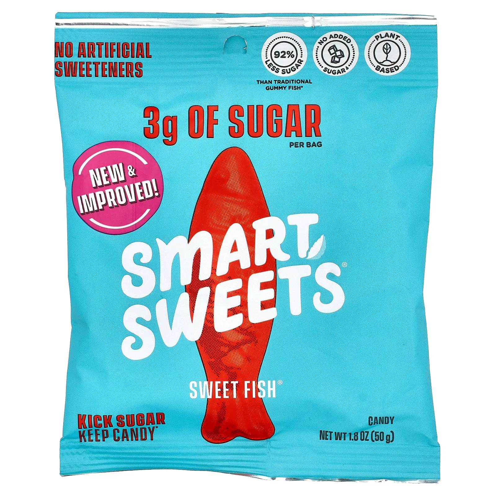 SmartSweets Sweet Fish® Candy, Berry, 1.8 oz (50 g) SmartSweets Sweet Fish® Candy, Berry, 1.8 oz (50 g)