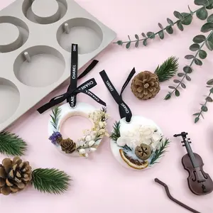 6-in-1 Silicone Mold Set – Easy-Release Molds for Candles, Baking & DIY Projects