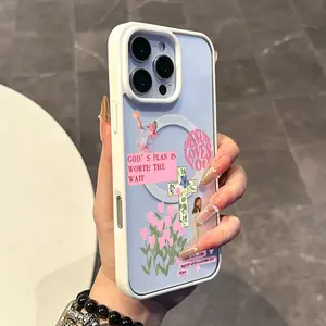 Premium Magnetic Case for iPhone11/12/13/14/15/16/promax Fresh God collage pattern y2k cased MagSafe Ready,Anti-Fall,Springtok and Ultra-Thin Design|Perfect for Everyday Use