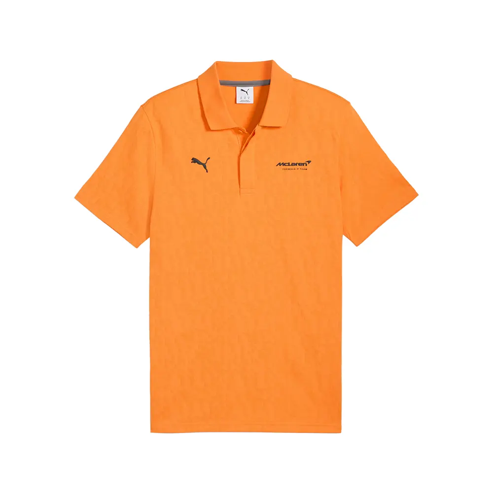 PUMA Mens Mclaren Jacquard Shirt Casual Casual - Orange