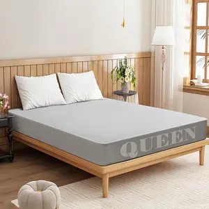 Grounding Sheets Queen Size, 10% Pure Silver Fiber + 90% Organic Cotton, Grounding Sheet Earth Connected Bedding (Queen - 60"x 80"x 13" Gray) Fitted Earth Sheets with Grounding Cord