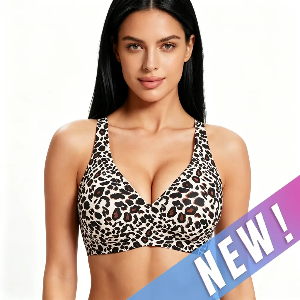 Jelly Wireless Womens Comfortable Wireless Bras Push Up Bralettes Seamless Tshirts Bras Deep V Everyday Bras